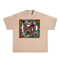 Burro Rodeo Santa Urban Heavy Tee - CowhideDigitalArt