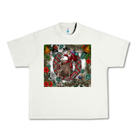 Pistachio Rodeo Santa Urban Heavy Tee - CowhideDigitalArt