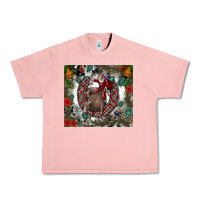 Salmon Rodeo Santa Urban Heavy Tee - CowhideDigitalArt