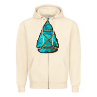 Sandshell turquoise arrowhead Zipper Hoodie - Jasminsmagicworld