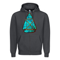 Smoke turquoise arrowhead Zipper Hoodie - Jasminsmagicworld
