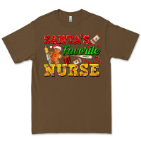 Cacao Santa's Favorite Nurse Premium Tee - FaDigitalArtStudio