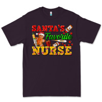 Plum Santa's Favorite Nurse Premium Tee - FaDigitalArtStudio