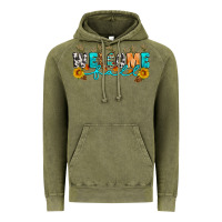 Vintage Olive Welcome fall Vintage Hoodie - Artiststas