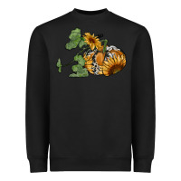 Black sunflower pumpkin Heavyweight Sweatshirt - RanaPortraitStore