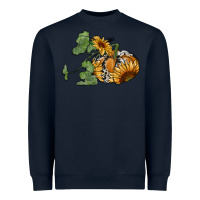 Navy sunflower pumpkin Heavyweight Sweatshirt - RanaPortraitStore