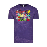 Cloud Purple Sweet Summer Time Vintage Tee - CowhideDigitalArt