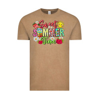 Vintage Coffee Sweet Summer Time Vintage Tee - CowhideDigitalArt
