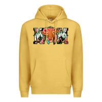 Antique Gold Cow Mom Premium Hoodie - Jasminsmagicworld
