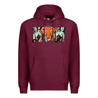 Burgundy Cow Mom Premium Hoodie - Jasminsmagicworld