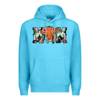 Ocean Blue Cow Mom Premium Hoodie - Jasminsmagicworld