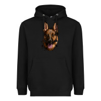 Black German Shepherd Heavyweight Hoodie - Jasminsmagicworld