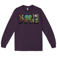 Plum Peace Love Giant Panda Long Sleeve Tee - LillyAllenDesigns
