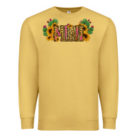 Antique Gold Cactus Leopard Sunflower Mama and Mini Set Premium Sweatshirt - Jasminsmagicworld