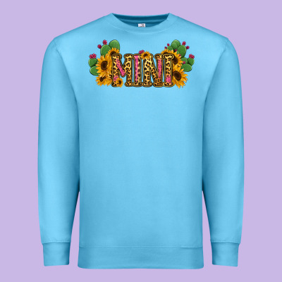 Cactus Leopard Sunflower Mama And Mini Set Premium Sweatshirt Designed By Jasminsmagicworld