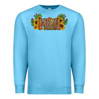 Ocean Blue Cactus Leopard Sunflower Mama and Mini Set Premium Sweatshirt - Jasminsmagicworld