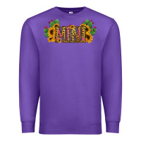 Purple Cactus Leopard Sunflower Mama and Mini Set Premium Sweatshirt - Jasminsmagicworld