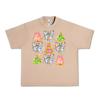 Burro Christmas Trees And Bow Urban Heavy Tee - CowhideDigitalArt