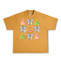Peanut Butter Christmas Trees And Bow Urban Heavy Tee - CowhideDigitalArt
