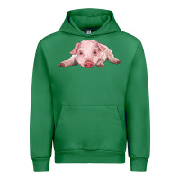 Emerald baby pig Urban Hoodie - RanaPortraitStore