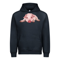 Navy baby pig Urban Hoodie - RanaPortraitStore