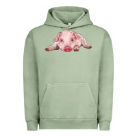 Pigment Oil Green baby pig Urban Hoodie - RanaPortraitStore