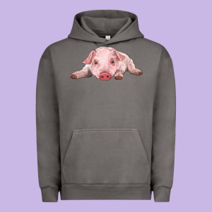 Baby Pig Urban Hoodie Designed By Ranaportraitstore