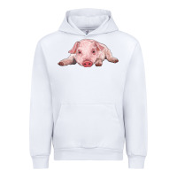 White baby pig Urban Hoodie - RanaPortraitStore