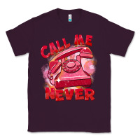 Plum Call me never Classic Tee - FaDigitalArtStudio