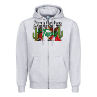 Heather Grey merry christmas tx texas Zipper Hoodie - Jasminsmagicworld