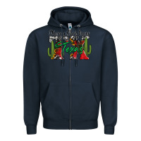 Navy merry christmas tx texas Zipper Hoodie - Jasminsmagicworld
