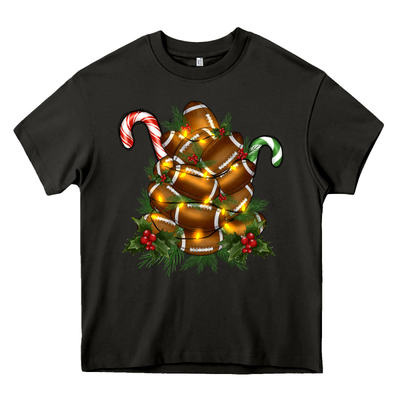 Football Tree Christmas Heavy Core Tee by RanaPortraitStore | Teevron