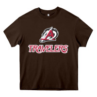 Chocolate Brown arkansas travelers Heavy Core Tee - linhVisuals