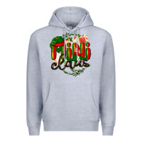 Heather Grey mini claus christmas Premium Hoodie - BarkalooDesign