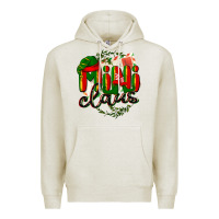 Oatmeal Heather mini claus christmas Premium Hoodie - BarkalooDesign