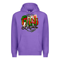 Purple mini claus christmas Premium Hoodie - BarkalooDesign