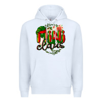 White mini claus christmas Premium Hoodie - BarkalooDesign