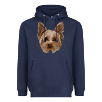 Navy yorkie Heavyweight Hoodie - Jasminsmagicworld