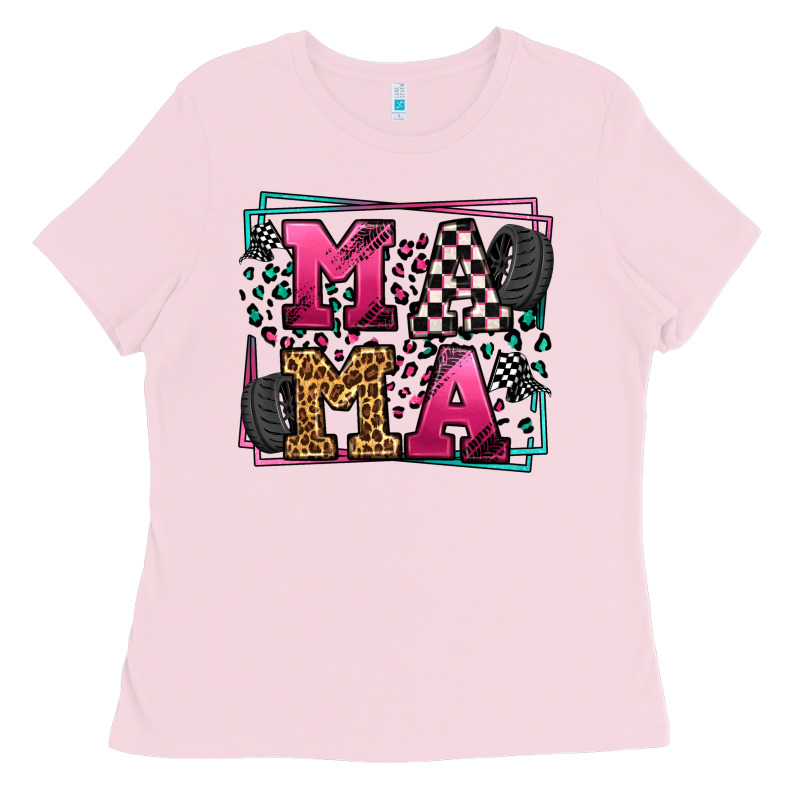 Racing Leopard Frame Mama Mother's Day Ladies Tee by LillyAllenDesigns | Teevron