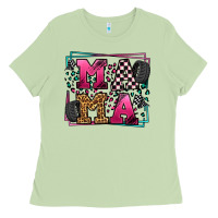 Matcha Racing leopard frame mama Mother's Day Ladies Tee - LillyAllenDesigns