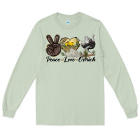 Matcha peace love ostrich Long Sleeve Tee - LillyAllenDesigns