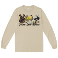 Mushroom peace love ostrich Long Sleeve Tee - LillyAllenDesigns