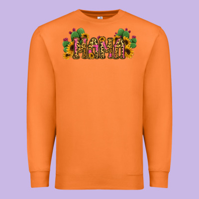Cactus Leopard Sunflower Mama And Mini Set Premium Sweatshirt Designed By Jasminsmagicworld