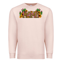 Pale Pink Cactus Leopard Sunflower Mama and Mini Set Premium Sweatshirt - Jasminsmagicworld