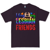 Plum I Love My Lesbian Friends Premium Tee - BundleAndBundleShop
