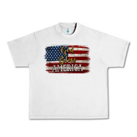 Lunar Rock God Bless America Distressed Flag Urban Heavy Tee - Jasminsmagicworld