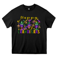 Black Happy crawdi Gras Mardi Gras crawfish Heavy Core Tee - FaDigitalArtStudio