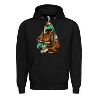 Black horse arrowhead Zipper Hoodie - Jasminsmagicworld