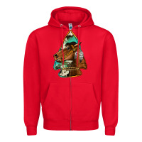 Red horse arrowhead Zipper Hoodie - Jasminsmagicworld