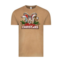 Merry Christmas Goats Vintage Tee | Teevron